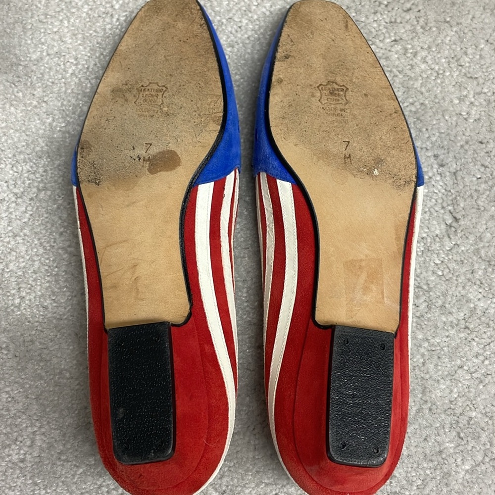 Vintage RARE Zalo women’s leather American flag pumps - Picture 8 of 8